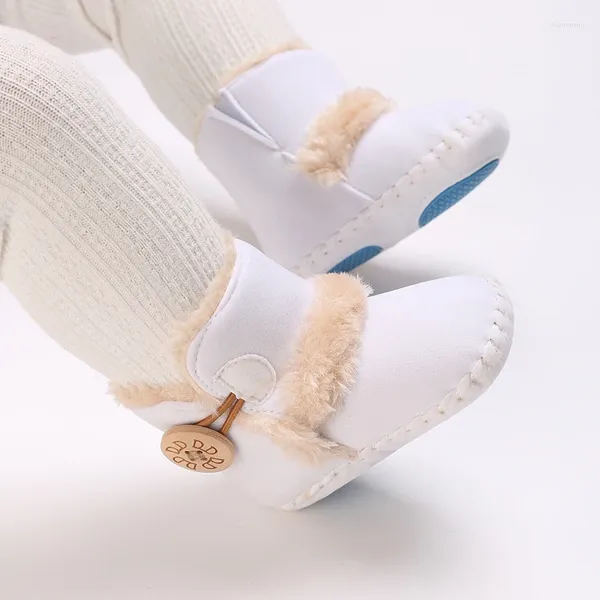 Сапоги для зимы, снега, контрастного цвета, теплая детская прогулочная обувь, модная повседневная обувь для малышей