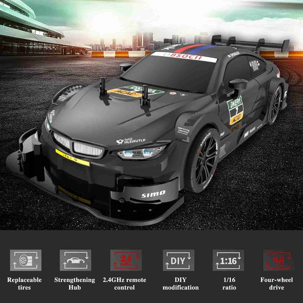 Elektrik/RC Araba 1 16 RC Drift Araba 1/16 Uzaktan Kumanda Araba 2.4GHz 4WD uzaktan kumanda yarış arabası çocuklar için Hobi Oyuncaklar Araba Hediyeleri2403