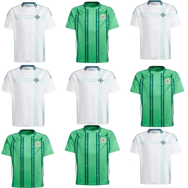 2024 2025 Irlanda do Norte Homem Tamanho Futebol Jersey Evans Lewis Saville Davis Whyte Lafferty Mcnair Maillots Melhor Charles Football Shirt George