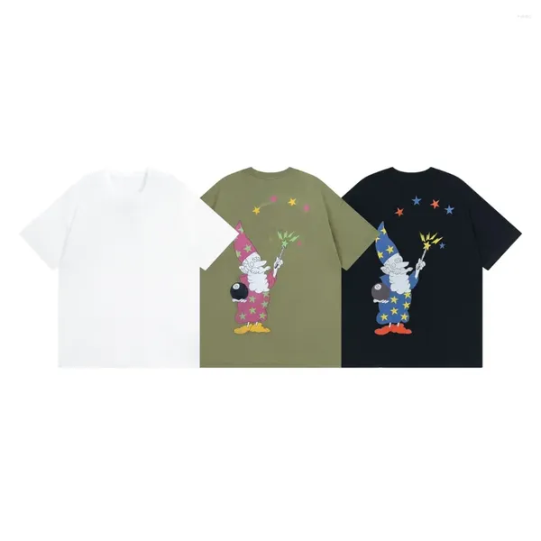 Herren-T-Shirts 23SS Black 8 Santa Claus bedrucktes Kurzarm-T-Shirt Limited Edition Lovers T-Shirt Unisex für Männer BAUMWOLLE