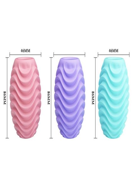 Nuovo 3 pzset portatile pene maschile masturbatore tasca figa tazza uovo silicone realistico vaginale punto G giocattoli del sesso per gli uomini giochi per adulti6121126