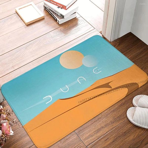 Tapetes Dune Sci Fi Movie Non-Slip Capacho Sala de estar Tapete Sandworm Art Tapete Tapete Bem-vindo Casa Decorativa