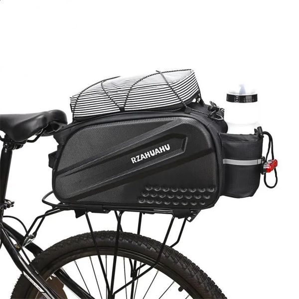 Saco multifuncional 10l grande capacidade sela de bicicleta couro do plutônio ciclismo cauda traseira mtb estrada tronco carga pannier 240312