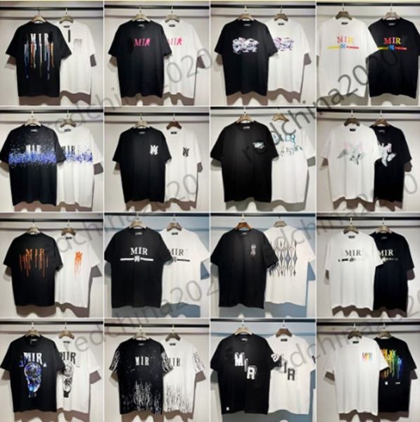 Toptan Fiyat Marka Tasarımcısı Tişörtler Erkekler ve Erkekler İçin Baskılı Moda Tişörtleri En Kalite Pamuklu Sıradan Tees Kısa Kollu Lüks Hip Hop Sokak Giyim Tshirt