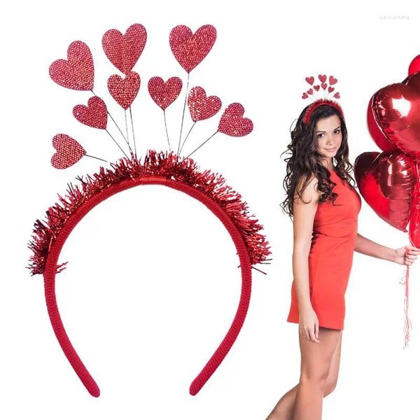 Decorazione per feste Cerchietti per capelli d'amore Elegante fascia a forma di cuore per costume Fasce per moda femminile Puntelli grafici flessibili San Valentino