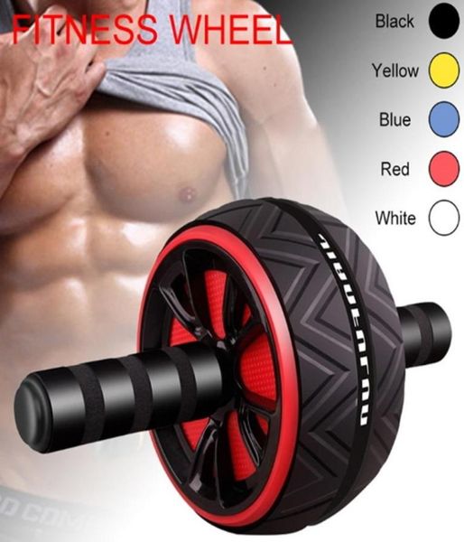 Ab Roller Treinador de músculos abdominais de roda grande para Fitness Abs Core Workout Treinamento de músculos abdominais Home Gym Fitness Equipment C09518136