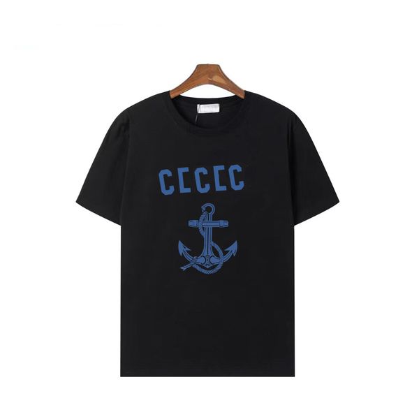 C Brand New Designer Tees T-shirt di lusso per uomo Lettere T-shirt da donna alla moda Top Ship Anchor