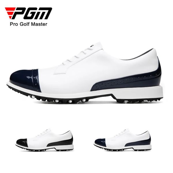 Sapatos PGM Golf Men's Sneakers Antislip Spikes Shoes esportivos masculinos à prova d'água