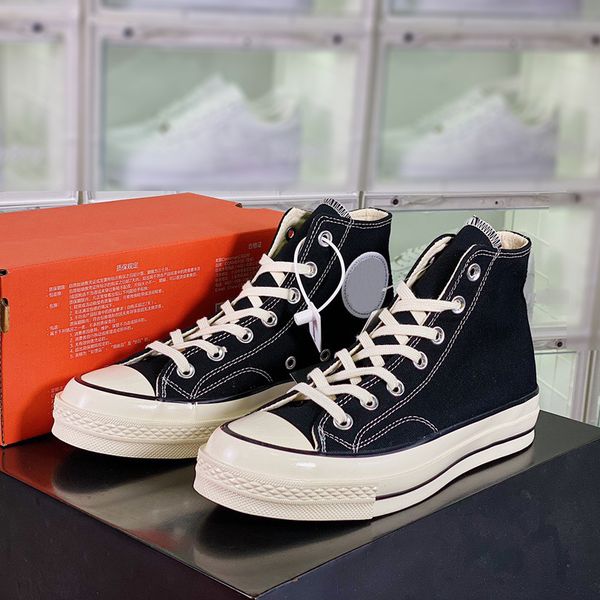 Designer Canvas Shoes Commes Des Garcons anni '70 Chuck Taylors All Star Uomo Donna Piattaforma Casual Vintage triple nero bianco Sneakers Scarpe da ginnastica