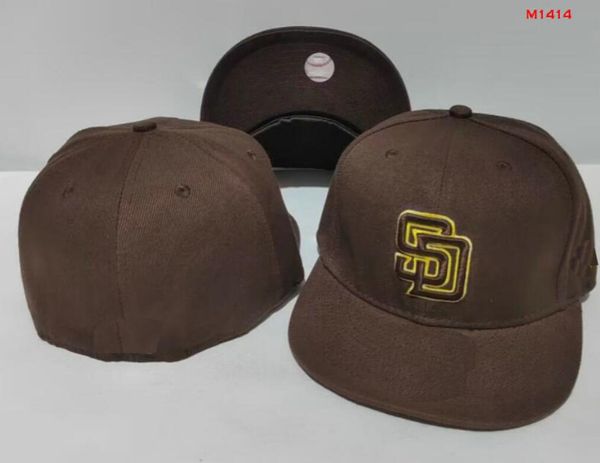 2024 Herren Baseball Padres Fitted Hats Classic World Series Hip Hop Sport SOX Full Closed LA NY Design Caps Chapeau 1995 Stitch Heart „ Series“ „ Love Hustle Flowers a2