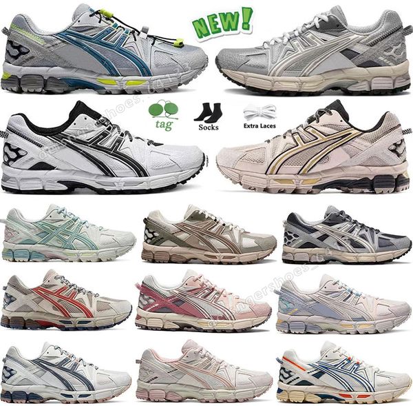 Runners for Men Women Gel Kahana8 Spring Autumn New Sneakers Trainer retrò traspirante in pelle atletica patchwork multicolour Scarpe da corsa per paesi all'aperto