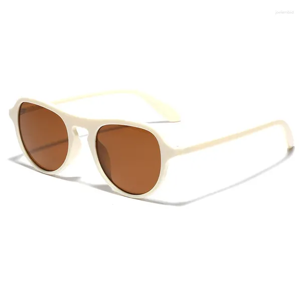 Sonnenbrille Modestil Herren Europäisch Amerikanisch Runde Form Outdoor Sonnenbrille Fahren Reisen Herren Sonnenbrille