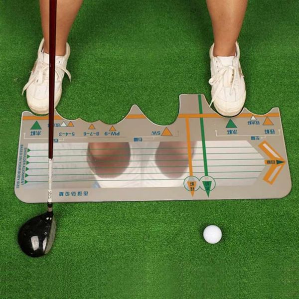 Aids estação de golfe placa swing trainer prática postura corretiva iniciantes rebatidas calibração treinamento acessórios de golfe