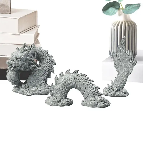 Чайные домашние животные, скульптура китайского дракона, культурная символика, талисман, фигурка Lucky Feng Shui, декор, аквариум, ландшафтный дизайн, статуя