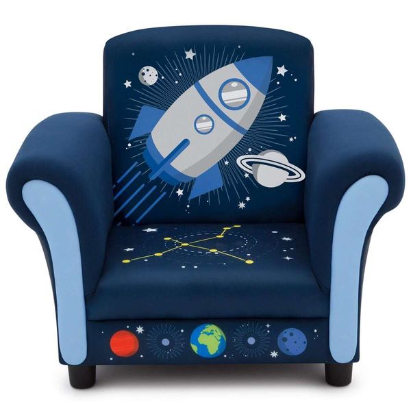 Sedia imbottita per bambini Delta Children Space Adventures, blu