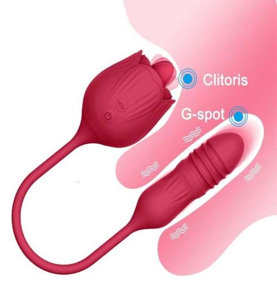 Massaggiatore giocattolo del sesso Alwup Rose Vibratore Giocattolo per le donne Vagina per adulti Giocattoli per donna Juguetes Uales Vibrador Products8587190