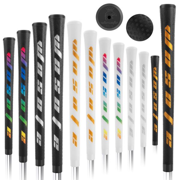 Новые клюшки для гольфа, ручки с противоскользящим покрытием TPE, кристально прозрачные мужские стандартные ручки для гольфа из железа и дерева