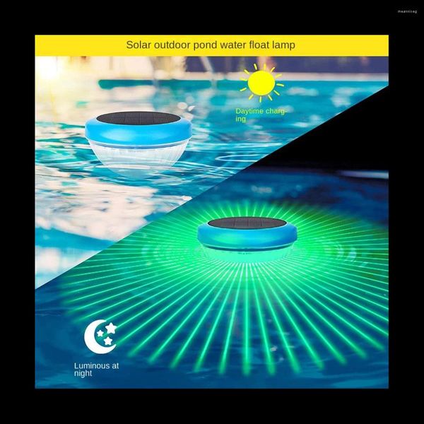 Tigelas Solar Flutuante Piscina LED Luzes À Prova D 'Água RGB Cor Mudando Acessórios Para Lagoa Spa Banheira