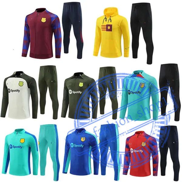 23 24 Barcelona Trailsuit Barca Set Eğitim Takımı 2023 2024 Erkek ve Çocuk Takipleri Ansu Fati Pedri Lewandowski Camisetas Ceket Chandal Futbol Survetement 610