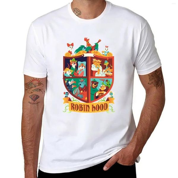 Polos masculinos Robin Hood Family T-Shirt Roupas Vintage Roupas Estéticas Fãs de Esportes Camisetas Oversized