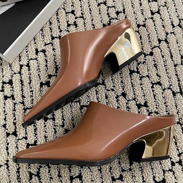 Классические туфли Минималистичные женские туфли на высоком каблуке с толстым каблуком 5 см без завязок на манжетах