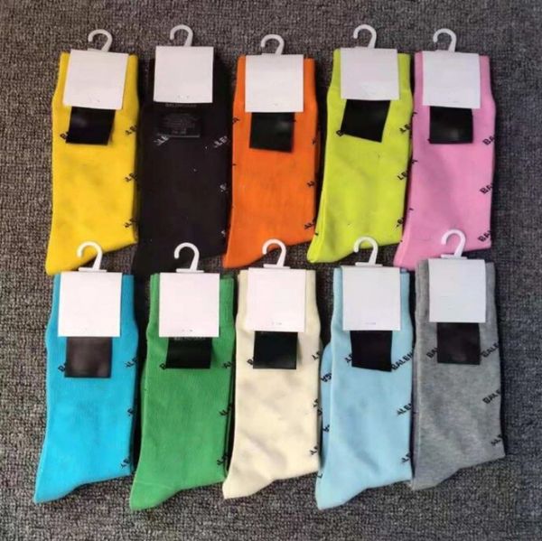 Носки роскошь мужчины женщины -носки дизайнер дизайнерский чулок классическая буква BA удобная дышащая хлопок высококачественная мода 10 видов цветов Fre