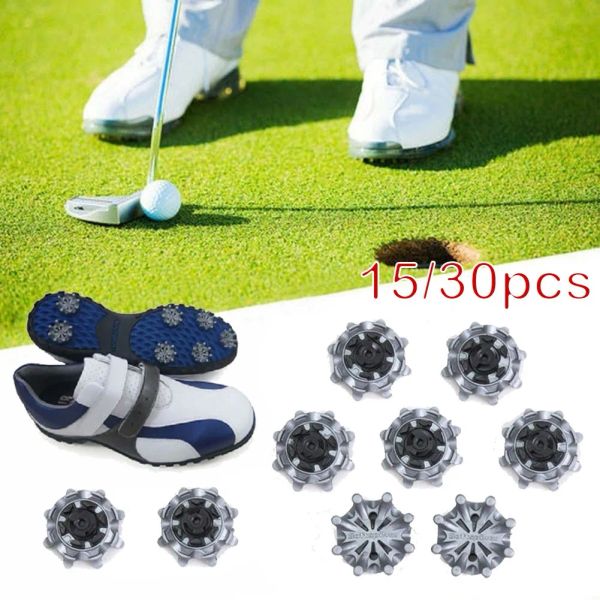 AIDS 15/30pcs Golf Soft Spikes Fasttwist 3.0 Cleats Sapkes Spikes Soft TPR Substituição Conjunto de Ajuda de Treinamento de Golfe