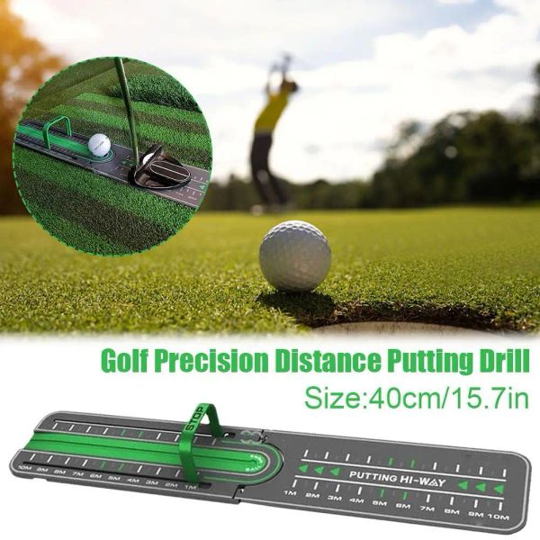 Aids Golf Präzision Entfernung Putting Bohrer Golf Putting Green Matte Praxis Mini Putting Ball Pad Golf Putting Training Aids werkzeuge