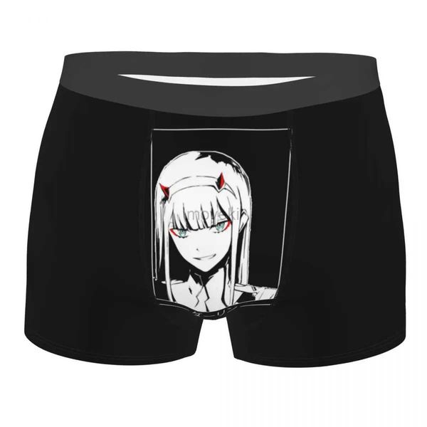 Unterhosen Herren Zero Two Darling In The Franxx Movie T-Shirt Unterwäsche Lustige Boxershorts Höschen Männliche Polyester-Unterhose S-XXL 24319