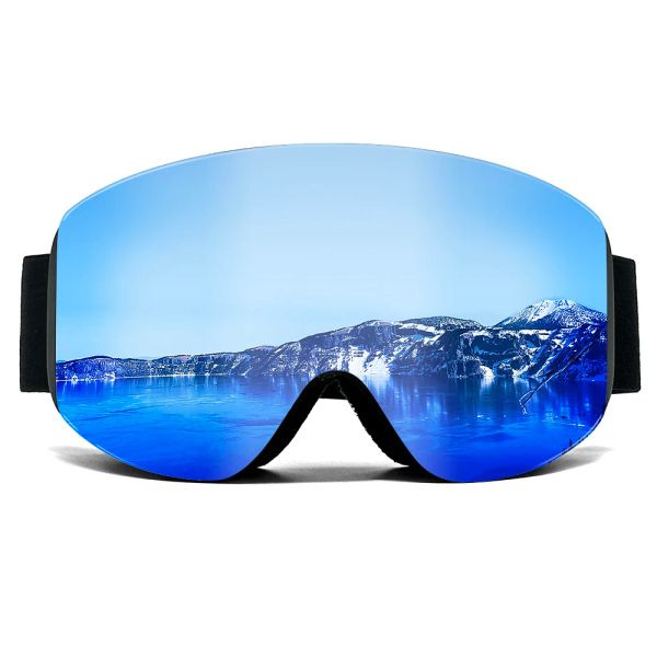 GOGGLES Factory all'ingrosso OEM Customless Fashion Anti Fog Uv400 Snow Sci occhiali da sci.