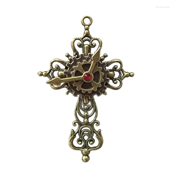 Broschen Gothic Brosche Steampunk Zahnräder Abzeichen Halloween Cosplay Emaille Anstecknadeln Metall