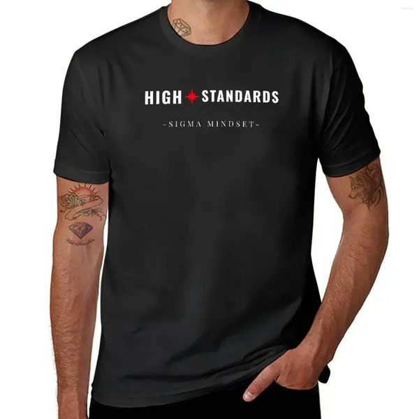 Polos masculinos de altos padrões - Sigma Camiseta masculina Kawaii Roupas Tops Blacks Mens Camisetas engraçadas