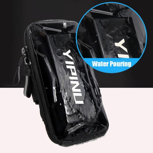 Torbalar Su geçirmez spor salonu kolu çanta fitness koşu kol torbası bileği cüzdan koşu telefon tutucu çanta kol bandı bisiklet çantası aksesuarları