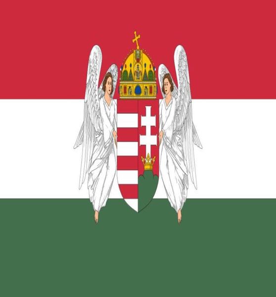 Ungarn-Flagge von Ungarn 19151918 Engel 3 Fuß x 5 Fuß Polyester-Banner, fliegend, 150 x 90 cm, individuelle Flagge für den Außenbereich, 1000910