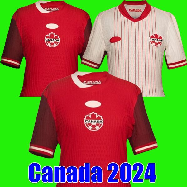 Canadá 2024 Copa América Camisas de futebol em casa 24 25 seleção nacional DAVIES J.DAVID UGBO LARIN CAVALLINI MILLAR EUSTAQUIO camisa de futebol