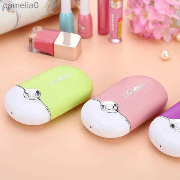 Fãs elétricos Hand Held Recarregável Bateria Portátil Ar Condicionado USB Gadgets Mini Resfriamento Cílios Nail Polish Ventilador Secador C24319