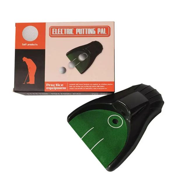 Aids golf returner ferramenta de treinamento automático golfe colocando copo plástico prática putter kit bola dispositivo retorno máquina interior ao ar livre