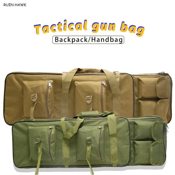 Bolsas de nylon pistola de rifle de rifle de 81cm/94cm/115cm tático mochila militar mochila atirador de ar -armas de aroma de ar -caça Acessórios de caça