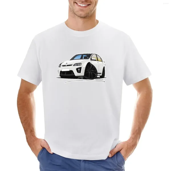 Polo da uomo Vauxhall VXR8 Bathurst White (Black Wheels) T-shirt Animal Prinfor Boys Felpa estiva ad asciugatura rapida T-shirt