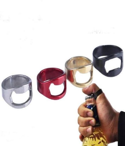 22mm Mini Flaschenöffner Edelstahl Fingerring Ringform Flasche Bierdeckel Öffnungsentferner Küchenhelfer Bar Werkzeuge XB13831739