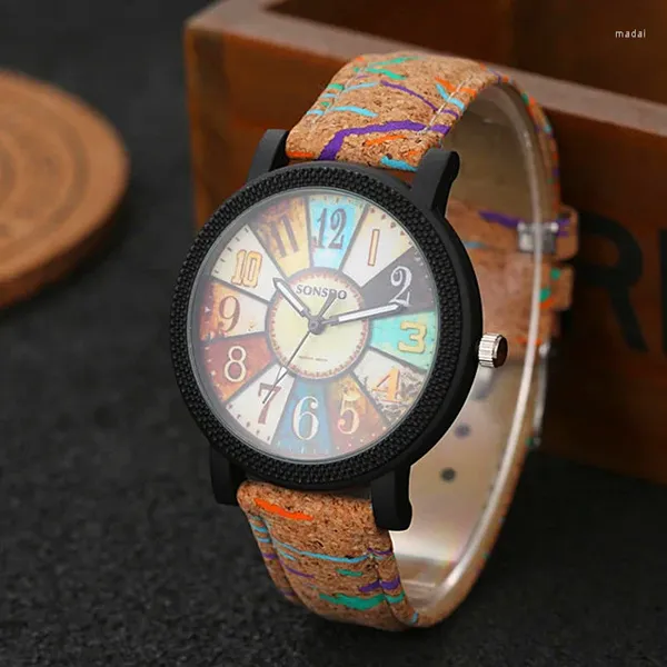 Relógios de pulso moda steampunk relógios mulheres pulseira de couro quartzo senhoras relogio feminino