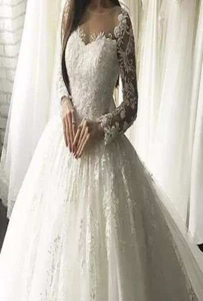 Vestido de baile de renda de luxo vestidos de casamento do vintage vestido de noiva de alta quaity fábrica feito sob encomenda novia2953369