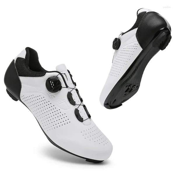 Scarpe da ciclismo Sneakers Uomo MTB Bicicletta da strada autobloccante Donna Cyclette Tacchetti Clip Cycle Training