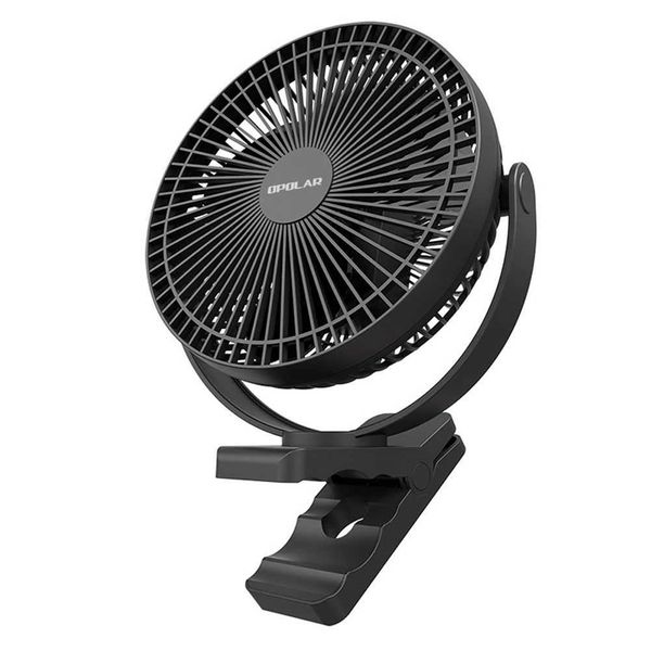 Ventilatori elettrici Ventilatore portatile da 10000 mAh per ricarica multipla Ventilatore USB per scrivania Piccolo mini ventilatore silenzioso da ufficio per camera da letto in ufficio Casa Forte flusso d'aria Nero 240319