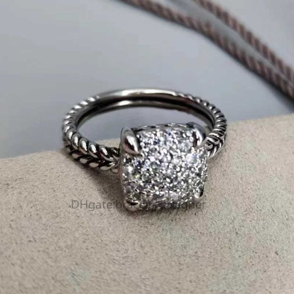 Anel de moissanite 925 prata esterlina com banhado a ouro branco, artesanato vintage, banda de diamante completo, anéis de casamento de noivado para mulheres