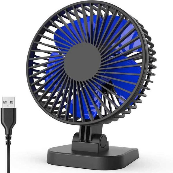 Ventilatori elettrici Ventilatore USB per scrivania piccolo ma potente ventilatore portatile silenzioso per scrivania regolazione 40 per un migliore raffreddamento Cavo a 3 velocità 240319