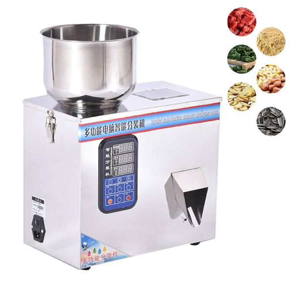 Máquina de enchimento automática de alimentos, 1-100g, pesagem, pó e materiais granulares, máquina de embalagem