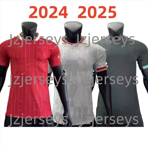 24 25 Liv Jmxx Liverpudlian Soccer Trikots Heimstart dritter Herren Kinder Diaz Szoboszlai Amold Salah Allister Uniformen Jersey Football Shirt 2024 2025 Spielerversion Soo