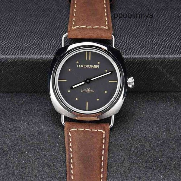 Paneraiss Relógios Masculinos Automáticos Paneraiss Relógio Masculino Série LUMINOR Masculino Es Melhor Edição Lumed S.l.c Dial Pulseira de Couro Relógios de Pulso Automáticos À Prova D 'Água