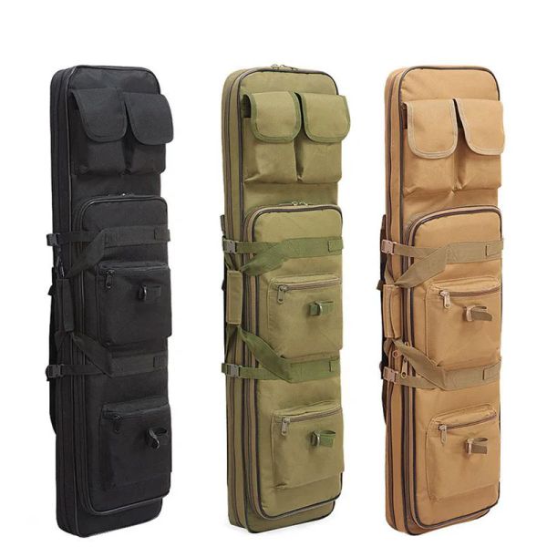 Bolsas Tactical ao ar livre 0,851.2m Bolsa de pistola CS Hunting Dual Rifle Praça Bolsa de Transporte Onesista de Pesca Portátil Caça Tática Tactical